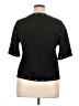 WHY Black Short Sleeve Top Size L - photo 2