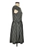 Elle Houndstooth Gray Casual Dress Size S - photo 4