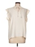 Ann Taylor Ivory Sleeveless Blouse Size L - photo 1