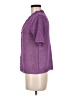 Sag Harbor 100% Polyester Purple Cardigan Size M (petite) - photo 5
