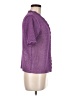 Sag Harbor 100% Polyester Purple Cardigan Size M (petite) - photo 4