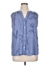 Apt. 9 100% Polyester Blue Sleeveless Blouse Size XL - photo 1