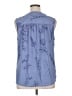 Apt. 9 100% Polyester Blue Sleeveless Blouse Size XL - photo 2