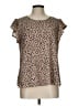 Papermoon Brown Short Sleeve Blouse Size L - photo 1