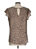 Papermoon Brown Short Sleeve Blouse Size L - photo 2