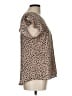 Papermoon Brown Short Sleeve Blouse Size L - photo 4