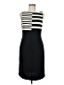 St. John Stripes Black Casual Dress Size 8 - photo 1