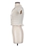Sovereign Code 100% Cotton Ivory Short Sleeve Blouse Size 5 - photo 5