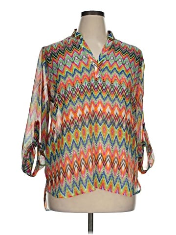 Tacera 3/4 Sleeve Blouse (view 1)