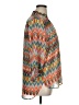 Tacera 100% Polyester Chevron-herringbone Orange 3/4 Sleeve Blouse Size XL - photo 4