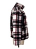 CoffeeShop 100% Polyester Plaid Burgundy Turtleneck Sweater Size L - photo 4