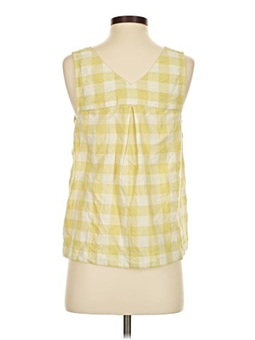 Madewell Side-Button Tank Top in Gingham Check (view 2)