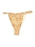 L Space Animal Print Orange Gold Swimsuit Bottoms Size L - photo 2