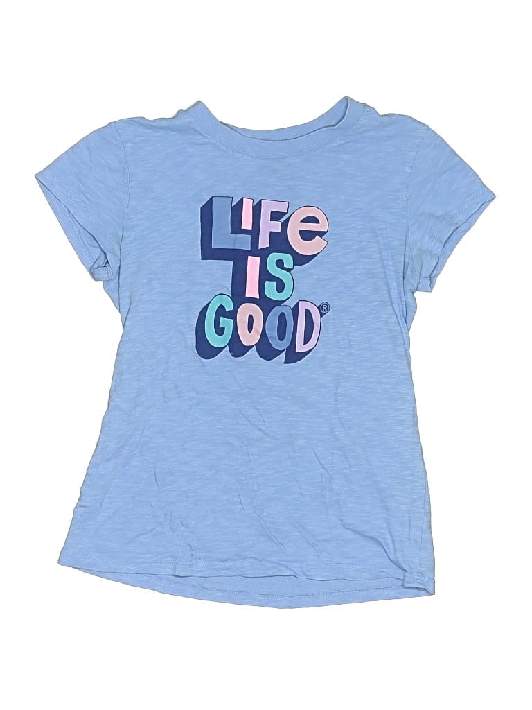 Pre-owned Life Is Good Kids' Short Sleeve T-shirt In Blue