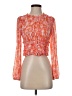 Anthropologie 100% Polyester Orange Long Sleeve Blouse Size S - photo 1