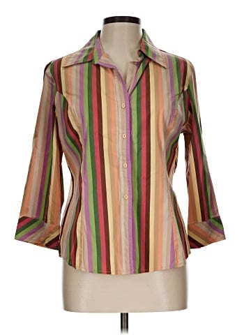George 3/4 Sleeve Button-Down Shirt (view 1)