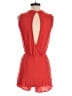 Tresics 100% Rayon Solid Red Romper Size S - photo 2