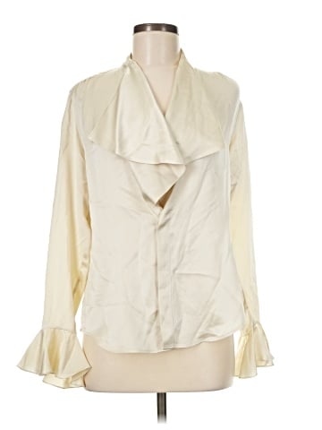 Ralph Lauren Long Sleeve Silk Top (view 1)