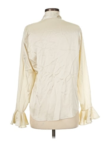 Ralph Lauren Long Sleeve Silk Top (view 2)