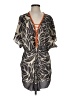 Leifnotes Print Gray Casual Dress Size 2 - photo 1