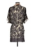 Leifnotes Print Gray Casual Dress Size 2 - photo 2