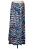 Black Label by Evan Picone Chevron-herringbone Blue Casual Skirt Size L - photo 1