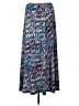 Black Label by Evan Picone Chevron-herringbone Blue Casual Skirt Size L - photo 2