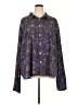 Unbranded Floral Purple Long Sleeve Blouse Size 8XL - photo 1