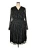 Lane Bryant Metallic Silver Cocktail Dress Size 22 - 24 Plus - photo 1
