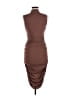 Shein Solid Brown Cocktail Dress Size 6 - photo 2