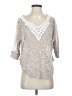 Meadow Rue Silver 3/4 Sleeve Top Size S - photo 1
