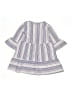 Assorted Brands Stripes Blue 3/4 Sleeve Blouse Size 6 - photo 2