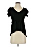 Shein Black Short Sleeve Top Size 4 - photo 1