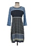 Max Studio Graphic Blue Casual Dress Size S - photo 1