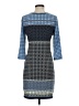 Max Studio Graphic Blue Casual Dress Size S - photo 2