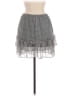 Sienna Sky 100% Polyester Polka Dots Gray Black Casual Skirt Size M - photo 2