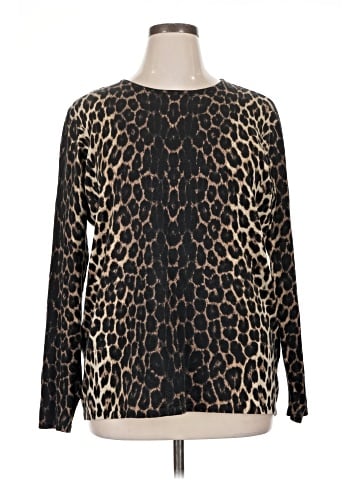Jones New York Signature Silk Pullover Sweater (view 1)