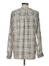41Hawthorn 100% Polyester Houndstooth Ivory Long Sleeve Blouse Size L - photo 2
