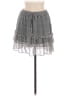 Sienna Sky 100% Polyester Polka Dots Gray Black Casual Skirt Size M - photo 1