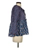 Ro's Garden Blue Long Sleeve Blouse Size S - photo 4