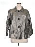 Lafayette 148 New York Metallic Silver Raincoat Size XL - photo 1