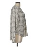 41Hawthorn 100% Polyester Houndstooth Ivory Long Sleeve Blouse Size L - photo 4