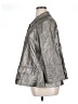 Lafayette 148 New York Metallic Silver Raincoat Size XL - photo 5