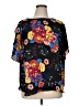 Violet & Claire 100% Polyester Floral Black Short Sleeve Blouse Size 1X - photo 1