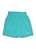 Nike 100% Polyester Solid Teal Athletic Shorts Size S (kids) - photo 1