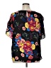 Violet & Claire 100% Polyester Floral Black Short Sleeve Blouse Size 1X - photo 2