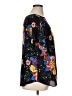 Violet & Claire 100% Polyester Floral Black Short Sleeve Blouse Size 1X - photo 4