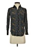 J.Crew 100% Silk Paisley Black Blouse Size 00 - photo 1