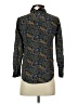 J.Crew 100% Silk Paisley Black Blouse Size 00 - photo 2