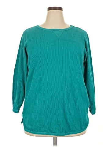 Woman Within 3/4 Sleeve Top (view 1)
